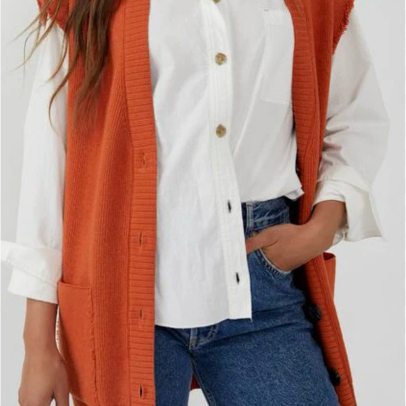 NWT! Free People Oakleigh Vest in Myrrh Size Small - Picture 7 of 10